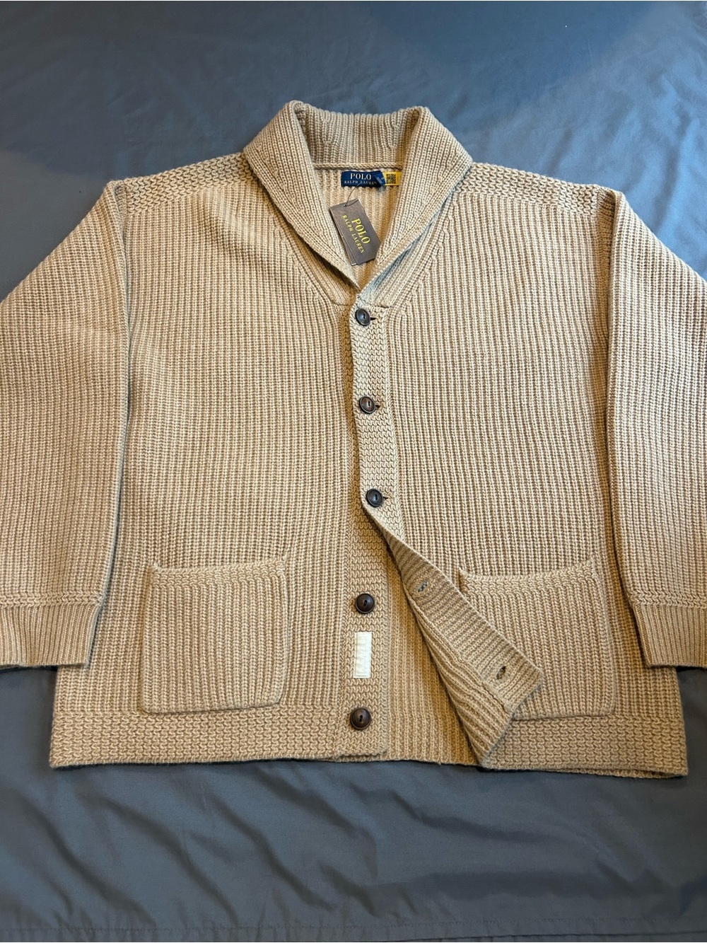 Polo Ralph Lauren Wool / Cashmere Shawl Cardigan (BRAND NEW W TAGS)